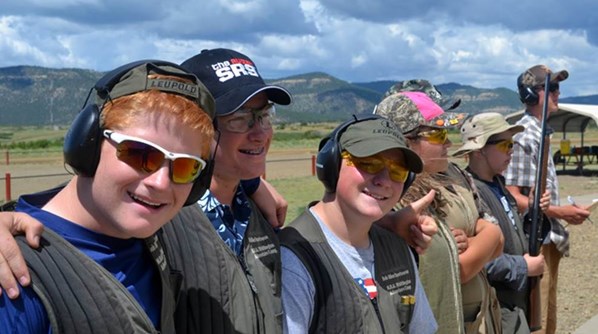 NRA Whittington Center alumni on one of the Center's many clays ranges.