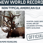Pope Young American Elk Record 2025