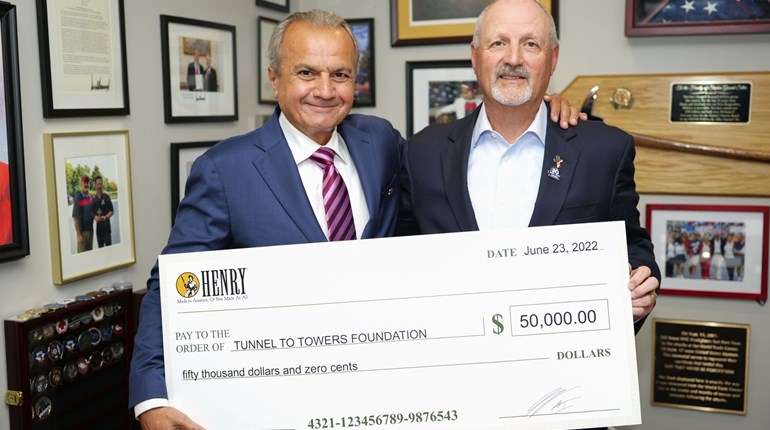 Henry Repeating Arms Gifts $50K to Tunnel to Towers, Housing America’s HeroesHenry Repeating Arms Gifts $50K to Tunnel to Towers, Housing America’s Heroes