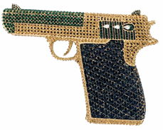 crystal gun purse