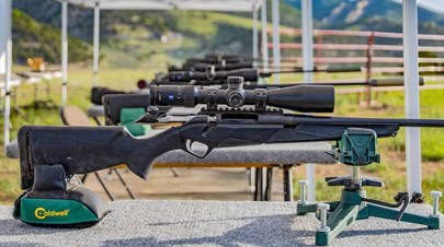 benelli lupo rifles at outdoor range