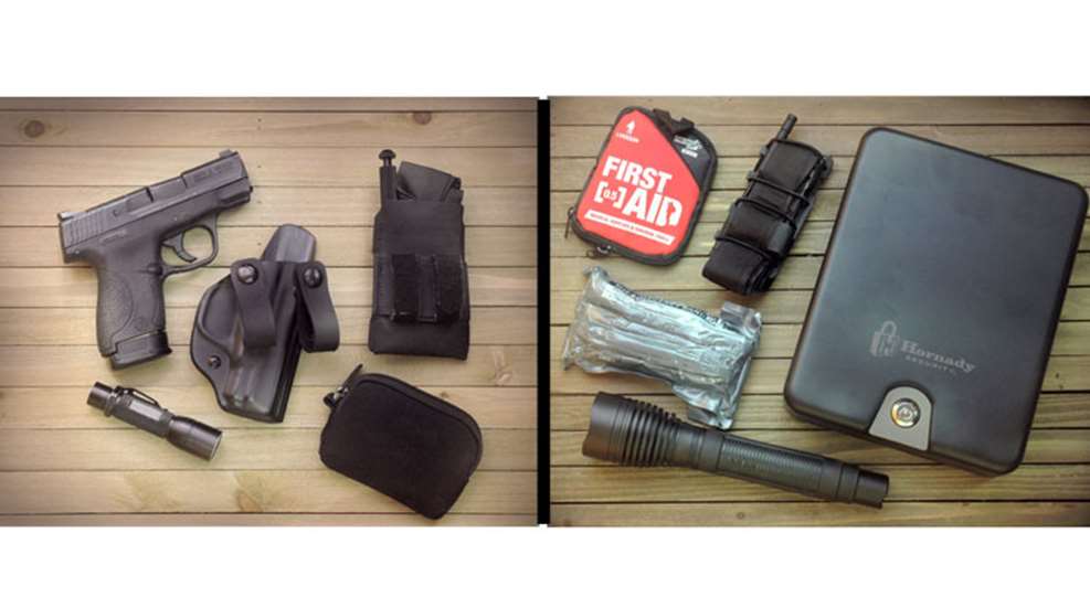 a complete everyday carry loadout including first aid kit