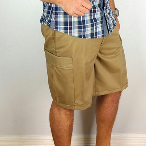 Concealed Carry Shorts - Nude Outer-Thigh Holstering