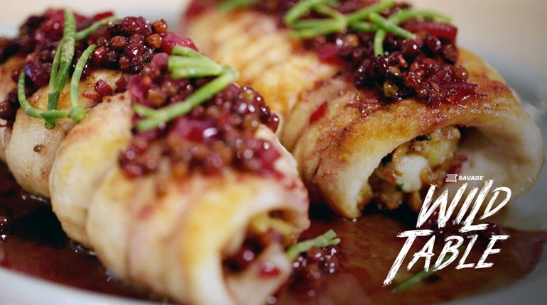 Wild Table with Savage Arms: Mushroom Stuffed Flounder & Elderberry Sauce | NRA Family