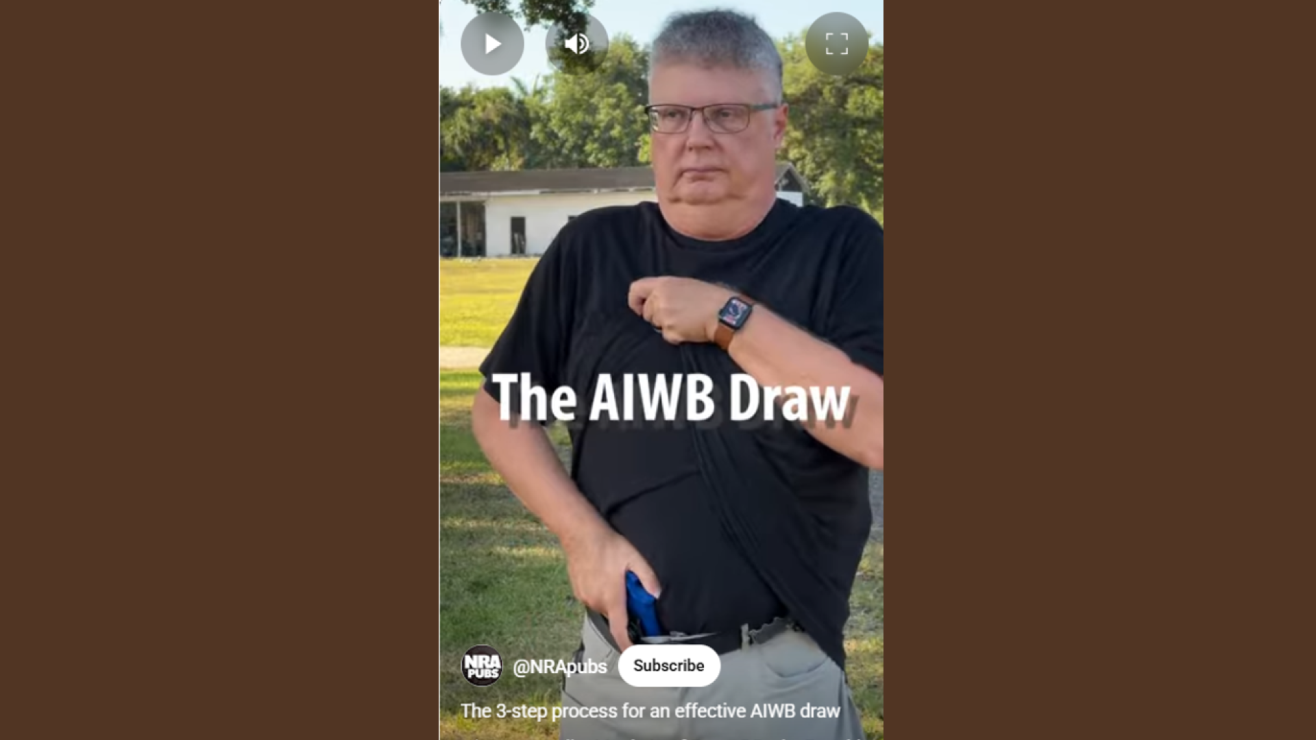 CCW Minute: How to Draw Your Pistol from the Appendix Carry Position | NRA Family