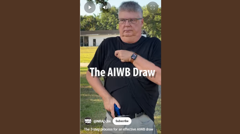 CCW Minute: How to Draw Your Pistol from the Appendix Carry Position | NRA Family