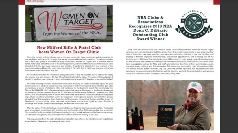 Announcing Your Free Summer 2021 NRA Club Connection Magazine | NRA Family