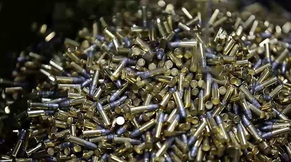 big pile of loose .22-caliber cartridges