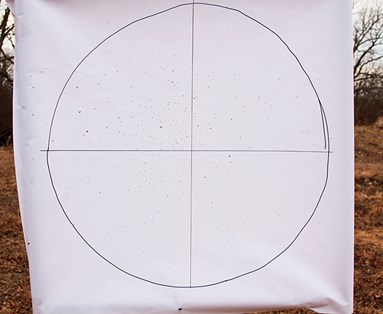 Weatherby at 15 yards