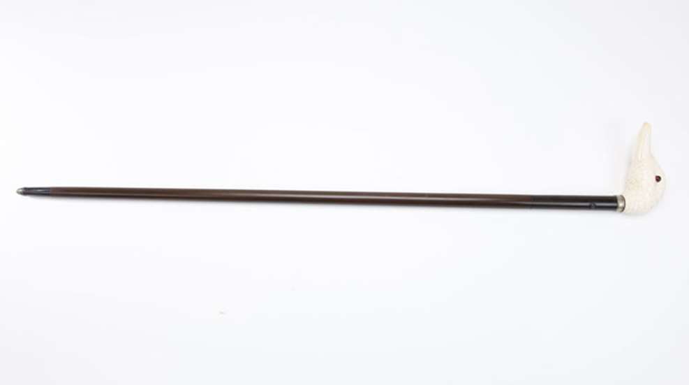 single-shot firearm disguised as a walking cane